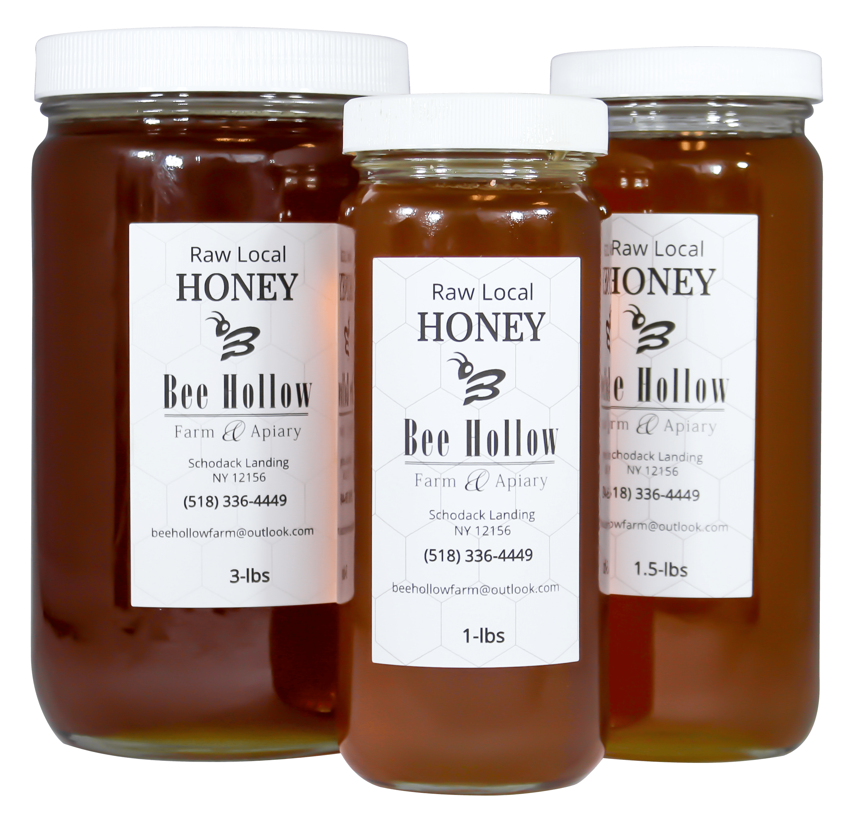 3 jars of honey